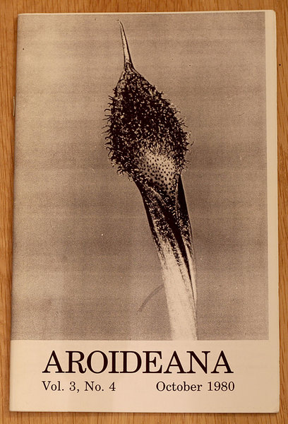 На обложке журнала "Aroideana" (1980) изображено соцветие Cryptocoryne villosa. Однако этот выпуск более знаменит статьей Й. Богнера, которая в один миг перевернула систематику рода Буцефаландры